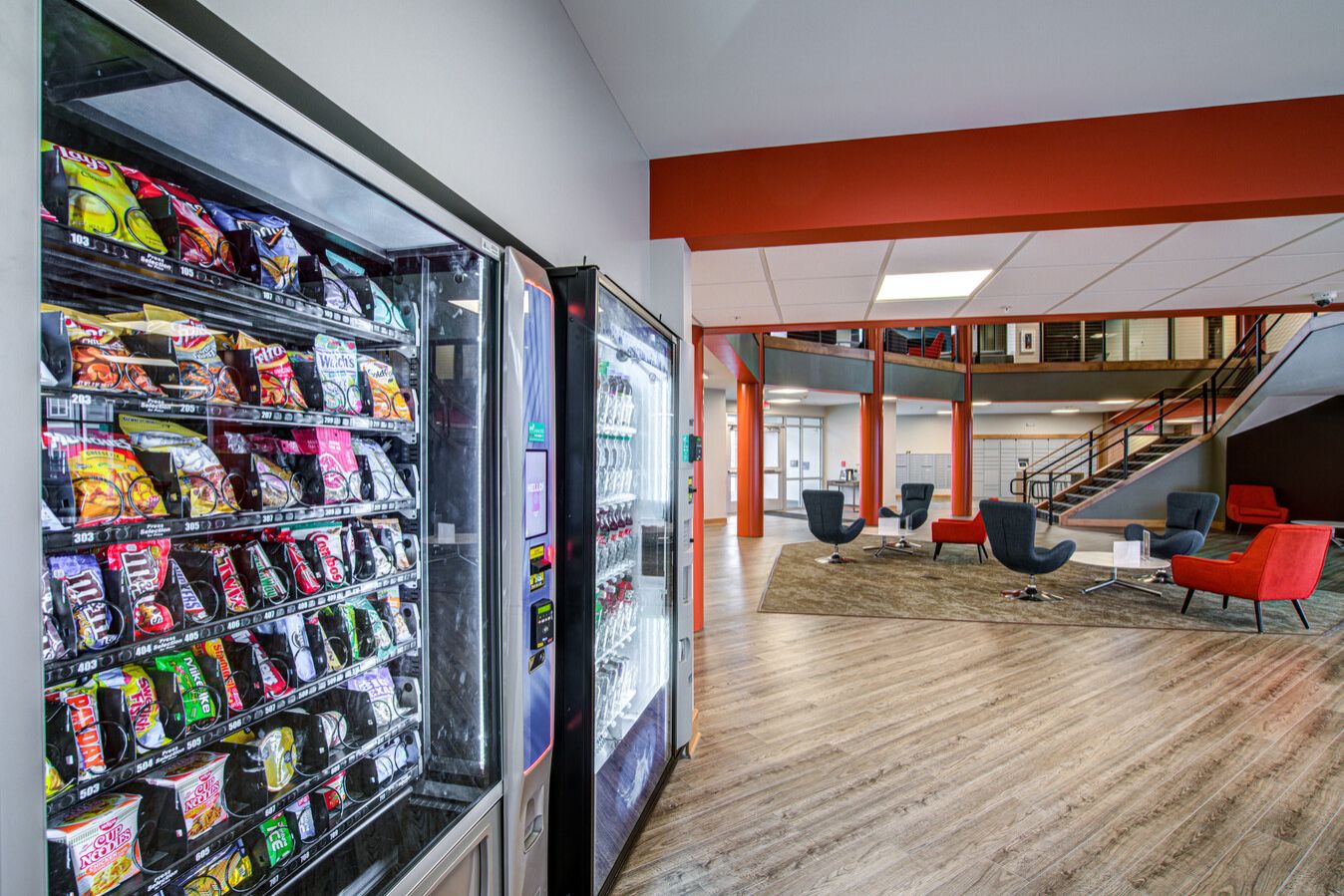 Vending machines at The Hills Lobby